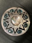 Rare Antique Algerian Silver Blue Stone Pendant Brooch Arabic Moroccan Maghreb
