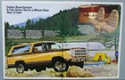 1979 Dodge Ramcharger Sales Folder
