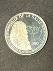Sieur De La Salle  50 Silver Proof  Cook Islands Elizabeth Ii 1988 Excellent