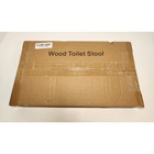 Jacnitad Wood Toilet Stool Natural Ergonomic Squatting Step Stool 39x22x16cm