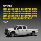 Fit Ford F250 F350 F450 2011-2022 Dually Bed White Led Marker Lights Smoked4-20x