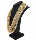 Men s 10mm Concave Cuban Link Chain Necklace 8  9  20  24  30  Wholesale Lot