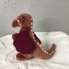 Vintage Dakin Dragon Plush Stuffed Animal Brown Small Wings Tail Soft Toy