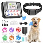 Dog Wireless Fence 990ft Range Remote Training Collar Vibration Shock  Receiver