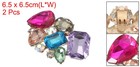 1 Pair Rhinestone Shoe Clips Detachable Classic Bow Heels Accessories Multicolor