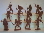 Jecsan   Spain   60mm Plastic Ancient Egyptians   16 In 8 Poses   2 X 8  