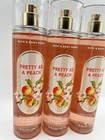 3 Pack Bath   Body Works Pretty As A Peach Gift Set Full Size Fragrance Mist