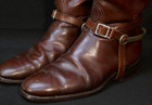 Wwi Era Us Army Officers Leather Riding Boots   Spurs Cavalry Interwar 1920 s Vf