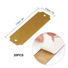 Lxmxgk 20 Pcs Name Plates Laser Engraved  Plaques 1 X 3 Inches  Gold