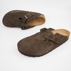 Birkenstock Boston Mocha Soft Footbed Suede Leather Clog Shoes Size Eu 37-45