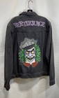 Cakeworthy X Beetlejuice Men s Black Denim Jacket Embroidered Nwt Sz Xl