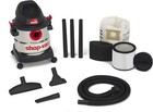 Wet dry Vacuum  5 Gallon  4 5hp  Stainless Steel  1 25  Hose  6ft Cord