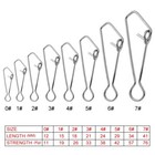 Stainless Steel Connector Barrel Swivel Fishing Hanging Snap Fast Clip Lock