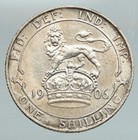 1906 Great Britain Edward Vii Uk Antique Vintage Old Silver Shilling Coin I91615