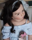40inch Handmade Reborn Girl Dolls Painted Huge Toddler Toy Collect Gift Art Doll