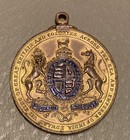 1902 Great Britain King Edward Vii Queen Alexandra Coronation Medal Enameled