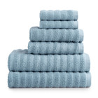 Bath Towel Set Performance Cotton Quick Dry Fade Resistant Absorbent 6 Piece