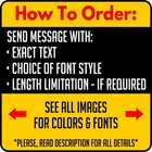 Custom Decal Vinyl Lettering Personalized For Business Sign Text Name Window Car