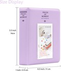 64 Pocket Photo Album Case For Fujifilm Instax Mini 13 se 12 7  Storage Purple