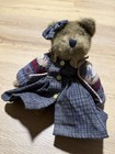 Boyd   s Bears Teddy Bear Plush Stuffed Animal W  Coat   Hat Clothes Vintage Euc