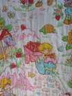 Vintage Strawberry Shortcake Toddler Size Lightweight    Quilt Comforter
