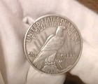 Antique Morgan Dollar Hobo Nickel Coin 1936 Skull Peace Dollar Grimm Reaper 