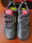 Nib Size 4 Boys Rawlings Youth Clubhouse Molded Baseball Cleats Black Silver New