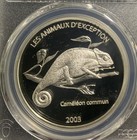Congo Dem Republic 2003 10 Francs   Chameleon  km99 1   Pcgs Pr69dcam  gorgeous 