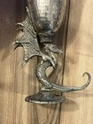 Lot Of 2 Ballena Bay Pewter Dragon Chalice Goblet Cups 8  Fantasy Wizards