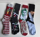 14 Pairs Christmas Socks Lot Elf Movie Buddy Santa Holiday Novelty Crew   Ankle