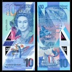 East Caribbean 10 Dollars  2019 Qty 5 Queen Elizabeth Ii Polymer Banknote Unc