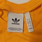 Adidas Originals Yellow Trefoil Logo Graphic Print Cotton Tee Men s L