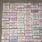 Large Lot Of 150 Original Jukebox 45 Record Title Strips  p110