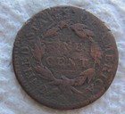 1814 Classic Head Large Cent Rare Key Date Type Coin Vg   Corroded Cleaned Bent