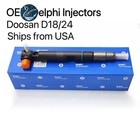 Set Of 4 New Bobcat Injectors D24 400903-00074d Doosan Delphi 7275454 28337917