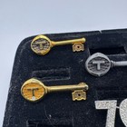 Lot Of 6 Brooch Pins     Keys  Crown   Number Pins