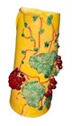 Large Vintage Vase Majolica Style Pottery Pitcher With Grape Vine Design