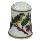 Songbirds Of The World American Goldfinch Franklin Porcelain Robin Hill Thimble