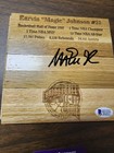 Lakers Magic Johnson Authentic Signed 6x6 Floorboard Beckett Coa 