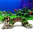 Aquarium Ornament Photography Prop Fish Tank Bridge Landscape Tree Decoration