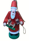 Antique Ruprecht Santa Wooden German Ornament Santa Wooden German 4 Ornament
