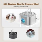 Cat Water Fountain Stainless Steel  Pet Fountains For Cats dog Indoor Automat   