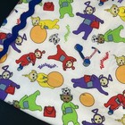 Vtg Handmade Teletubbies Baby Crib Kids Blanket Tipsy Lala Tinky Winky Poe 35x43