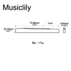 Musiclily Pro 2pcs 73 66mm Compensated Bone Saddle For Martin Acoustic Guitar