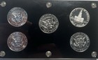 Kennedy Silver Proof Half Dollar 5 Coin Set In Capital Plastics Holder