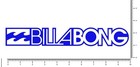 Billabong Long Logo Surf Skate Wake Die Cut Team Sticker Decal 10  Pick Color