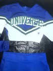 Real Cheerleader Uniform Universe Competition Style Crop Child Girl Blue White