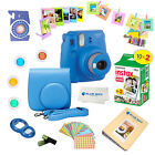 Fujifilm Instax Mini 9 Camera Cobalt Blue   20 Film Sheets   15 Pc Accessory Kit
