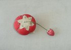 Old Vintage Tomato Strawberry Sewing Pin Cushion Notion Made In Japan