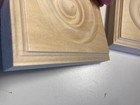 4 Ornamental Moulding Bullseye Rosette 4 5 X 4 5 X 1 125    Hardwood  Quality A1